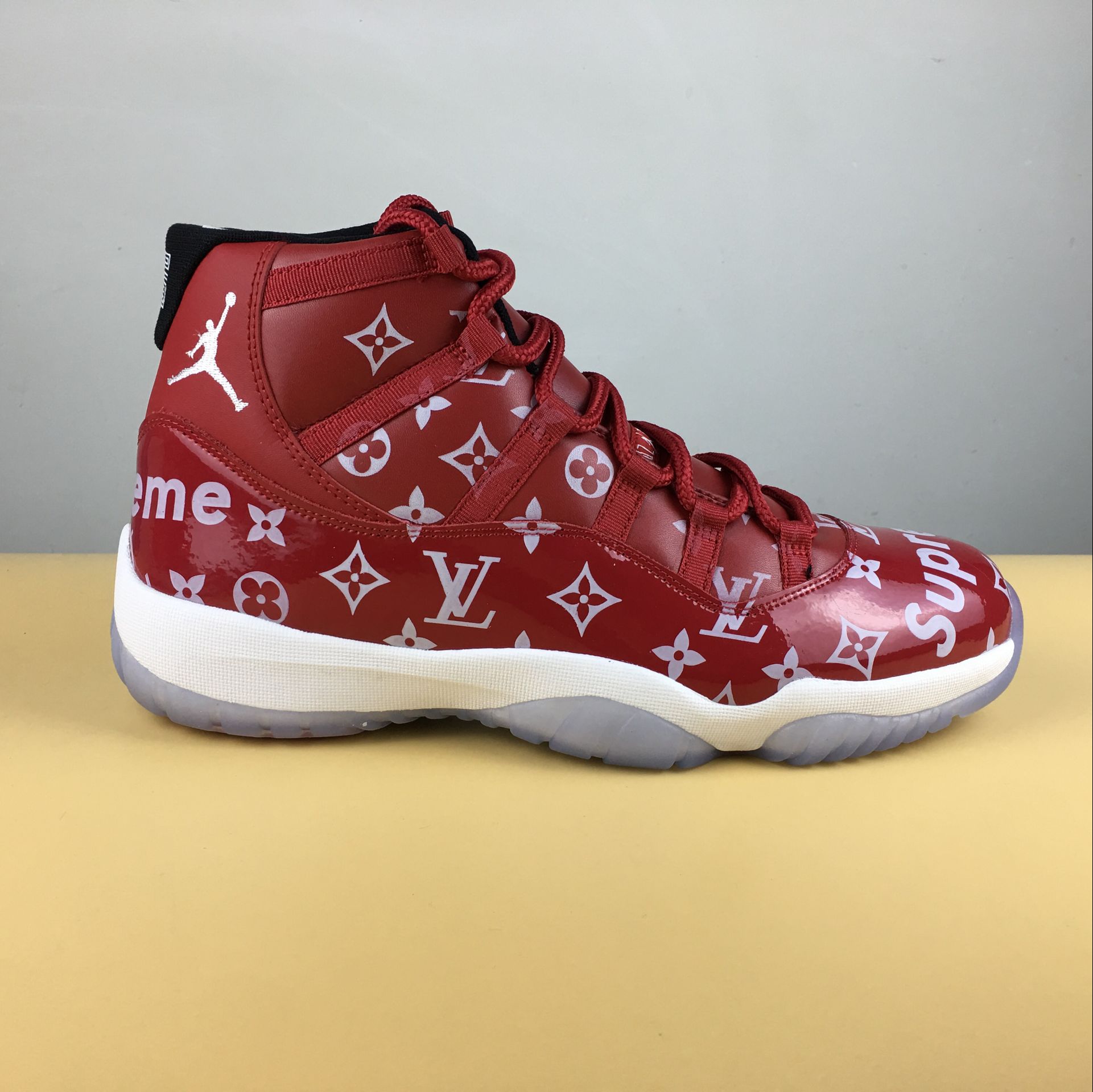 Latest Jordan 11 Sup Hot Red White Shoes